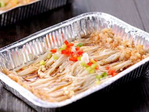 阿巴嘎锡纸烤金针菇